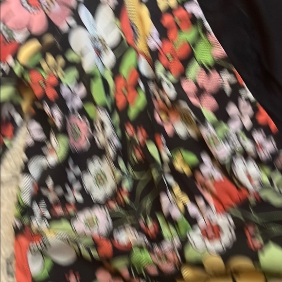 Willow Root 70s Inspired Floral Retro Crop Top with Long Sleeves - Picture 5 of 14